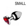 Booty Sparks Plug bijou Heart Gem Rouge 6.5 x 2.7 cm